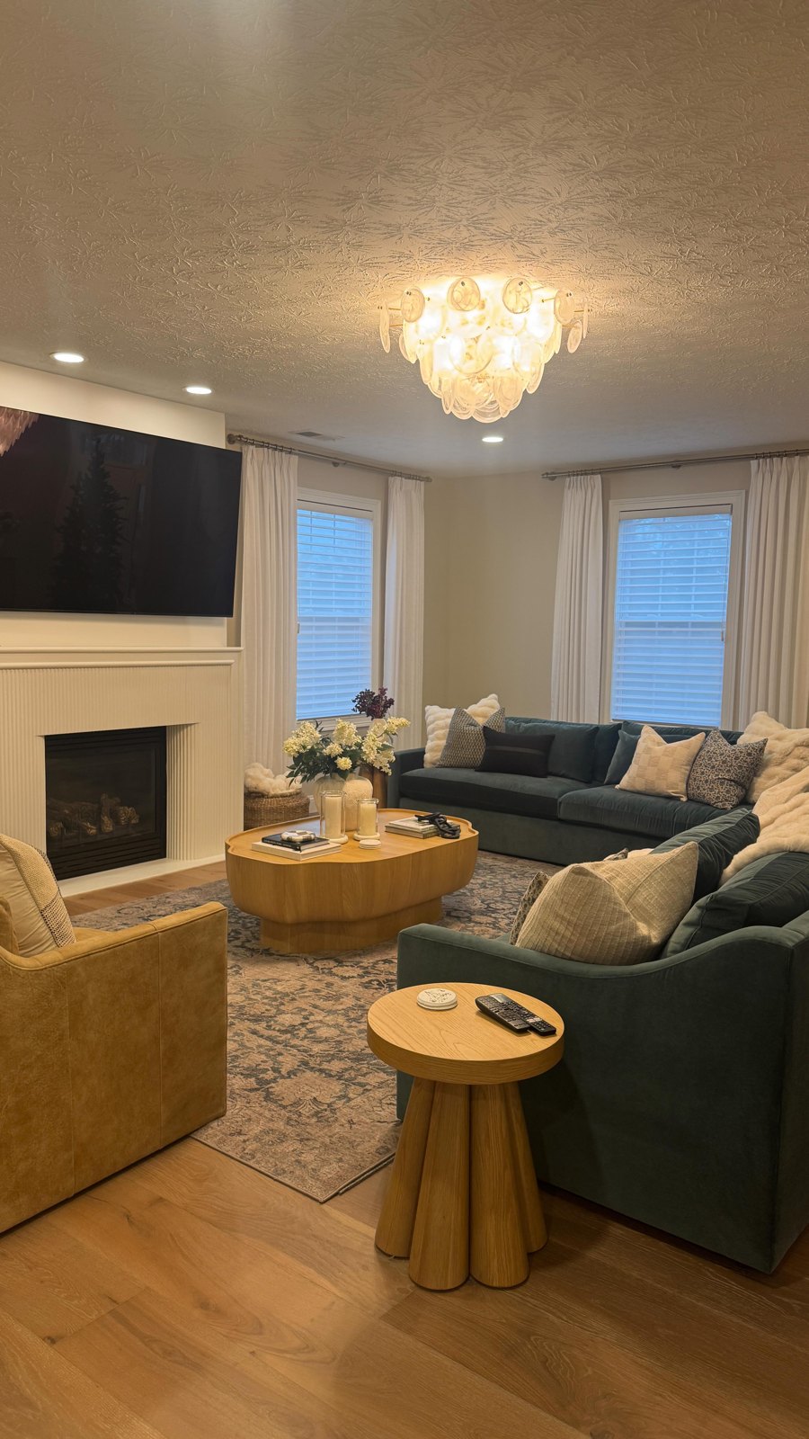 Freshly painted Dayton-area living room by Bennett Interior Painting